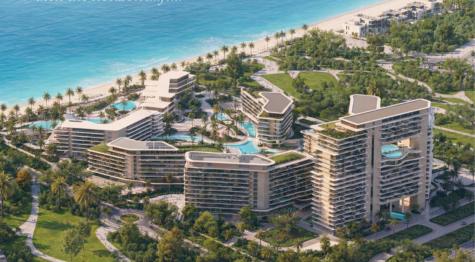 The Meriva Collection, vue aérienne sur Dubai Islands